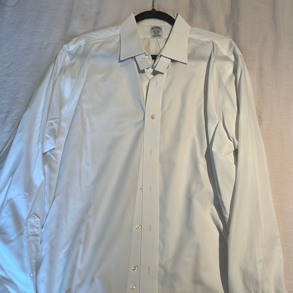 Brooks brothers classic xl white button down